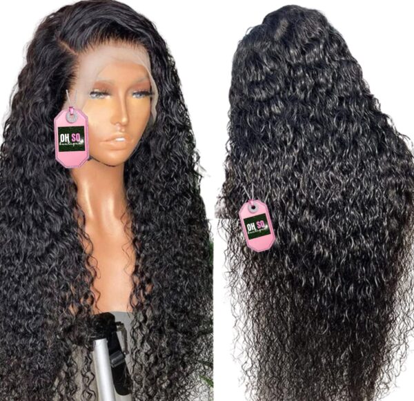 30 Inch Deep Wave Human Hair Pre-Plucked Lace Front Wig w/ Baby Hair - Image 2