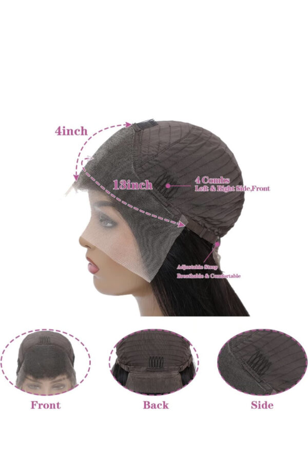30 Inch Human Hair Pre-Plucked Lace Front Wig w/ Baby Hair - Image 4